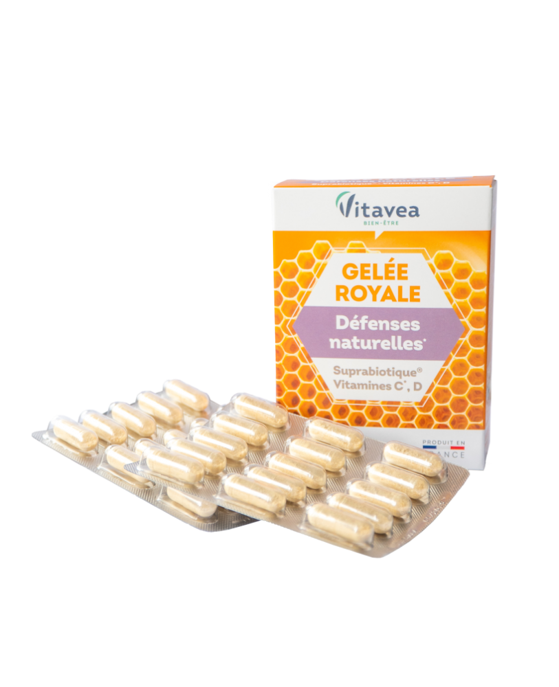Vitavea Bičių pienelis, vitaminai C, D ir patentuotas gerųjų bakterijų kompeksas Suprabiotiques® natūraliai apsaugai 